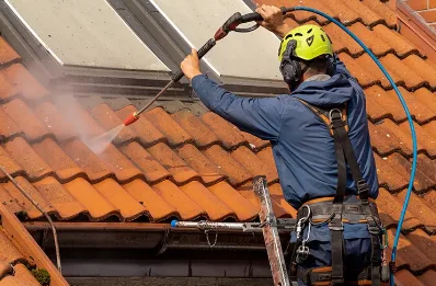 Démoussage et hydrofuge de toiture à Harbouey